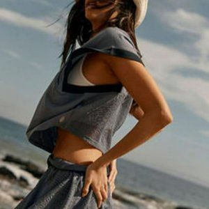 NWT Free People Movement Good Sport Tee Nightshade Navy/Marin Size S